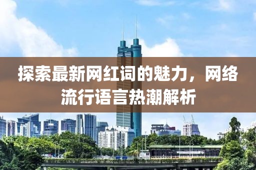 探索最新网红词的魅力，网络流行语言热潮解析