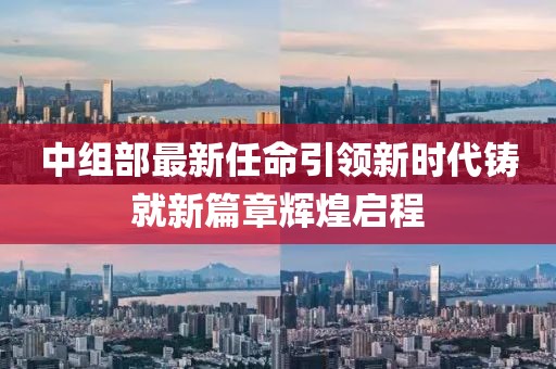 中组部最新任命引领新时代铸就新篇章辉煌启程