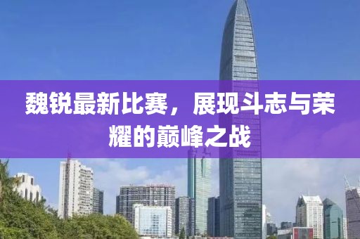 魏锐最新比赛，展现斗志与荣耀的巅峰之战