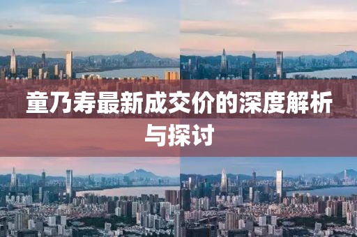 童乃寿最新成交价的深度解析与探讨