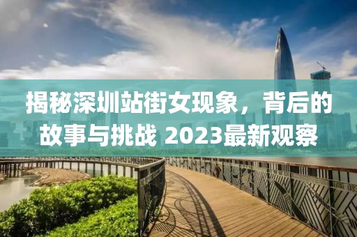 揭秘深圳站街女现象，背后的故事与挑战 2023最新观察