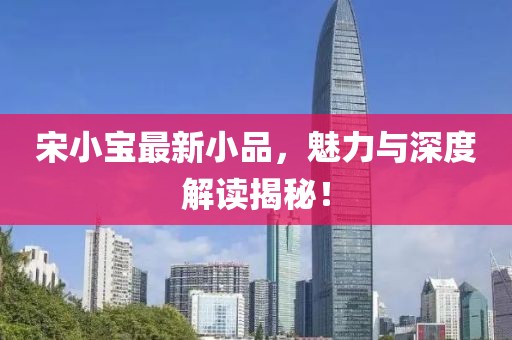 宋小宝最新小品，魅力与深度解读揭秘！