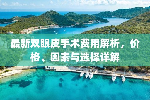 最新双眼皮手术费用解析，价格、因素与选择详解