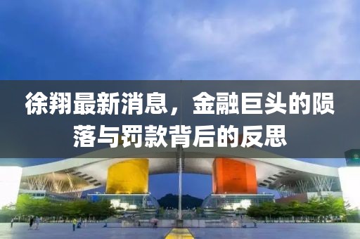徐翔最新消息，金融巨头的陨落与罚款背后的反思