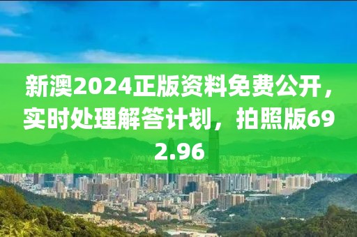 新澳2024正版资料免费公开，实时处理解答计划，拍照版692.96