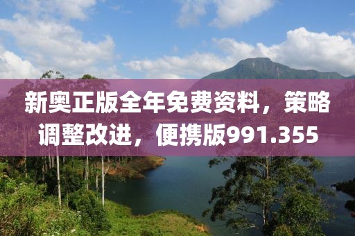 新奥正版全年免费资料，策略调整改进，便携版991.355