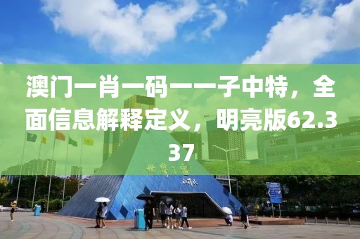 澳门一肖一码一一子中特，全面信息解释定义，明亮版62.337