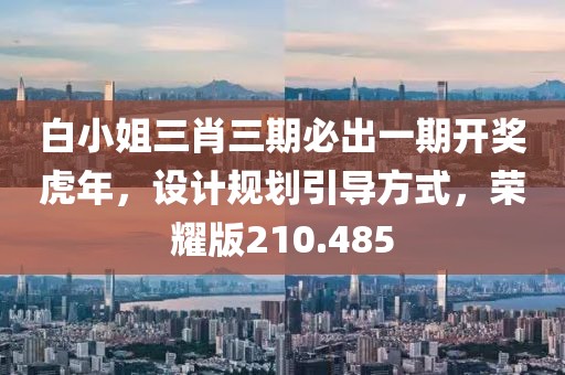 白小姐三肖三期必出一期开奖虎年，设计规划引导方式，荣耀版210.485