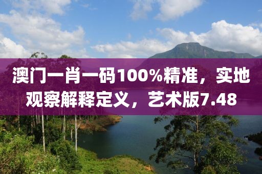澳门一肖一码100%精准，实地观察解释定义，艺术版7.48