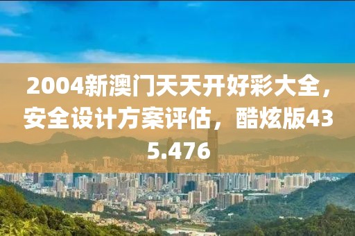 2004新澳门天天开好彩大全，安全设计方案评估，酷炫版435.476