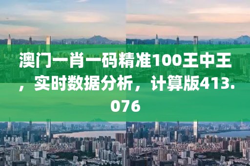澳门一肖一码精准100王中王，实时数据分析，计算版413.076