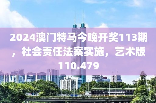 2024澳门特马今晚开奖113期，社会责任法案实施，艺术版110.479