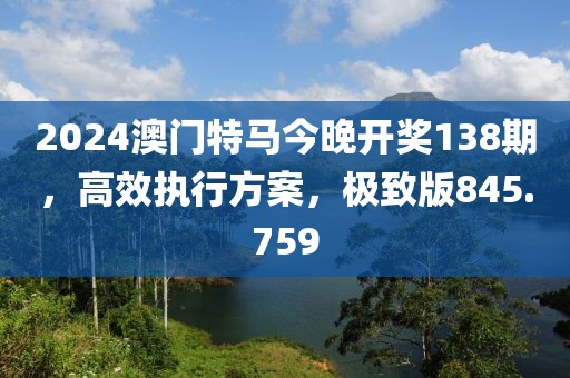2024澳门特马今晚开奖138期，高效执行方案，极致版845.759
