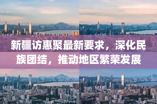 新疆访惠聚最新要求，深化民族团结，推动地区繁荣发展