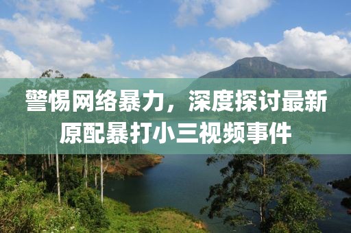警惕网络暴力，深度探讨最新原配暴打小三视频事件