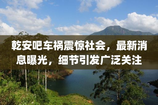 乾安吧车祸震惊社会，最新消息曝光，细节引发广泛关注