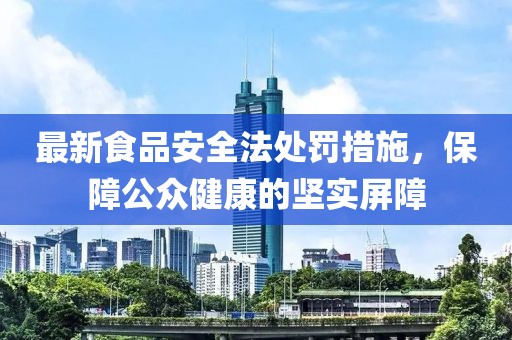 最新食品安全法处罚措施，保障公众健康的坚实屏障