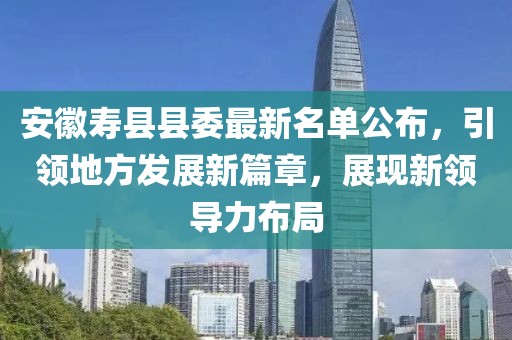 安徽寿县县委最新名单公布，引领地方发展新篇章，展现新领导力布局