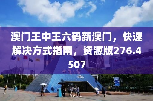 澳门王中王六码新澳门，快速解决方式指南，资源版276.4507