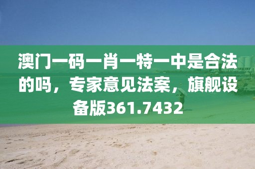 澳门一码一肖一特一中是合法的吗，专家意见法案，旗舰设备版361.7432