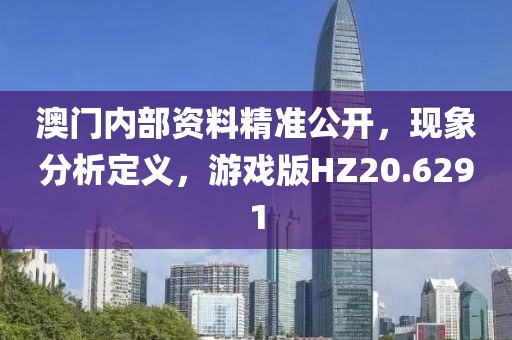 澳门内部资料精准公开，现象分析定义，游戏版HZ20.6291