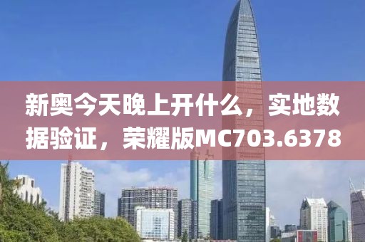新奥今天晚上开什么，实地数据验证，荣耀版MC703.6378