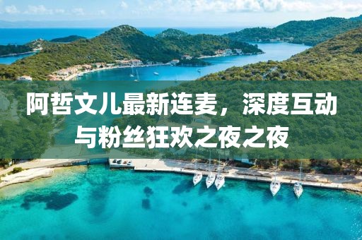 阿哲文儿最新连麦，深度互动与粉丝狂欢之夜之夜