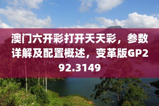 澳门六开彩打开天天彩，参数详解及配置概述，变革版GP292.3149