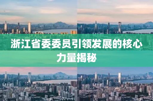 浙江省委委员引领发展的核心力量揭秘