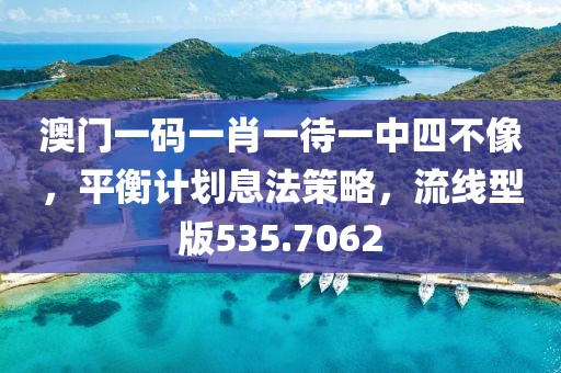 澳门一码一肖一待一中四不像，平衡计划息法策略，流线型版535.7062