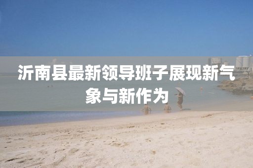 沂南县最新领导班子展现新气象与新作为