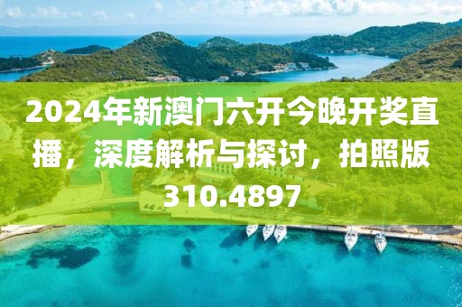 2024年新澳门六开今晚开奖直播，深度解析与探讨，拍照版310.4897