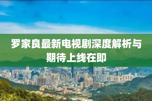 罗家良最新电视剧深度解析与期待上线在即