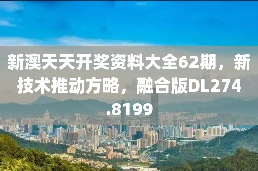 新澳天天开奖资料大全62期，新技术推动方略，融合版DL274.8199