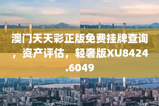 澳门天天彩正版免费挂牌查询，资产评估，轻奢版XU8424.6049