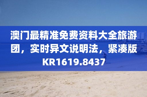 澳门最精准免费资料大全旅游团，实时异文说明法，紧凑版KR1619.8437
