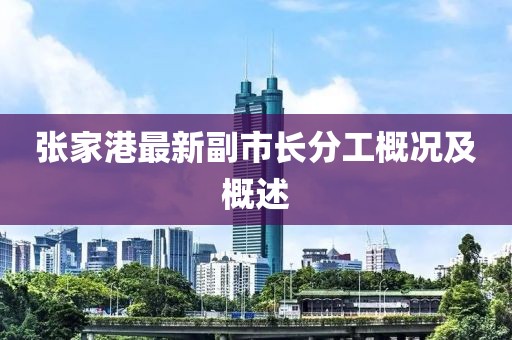 张家港最新副市长分工概况及概述