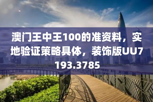 澳门王中王100的准资料，实地验证策略具体，装饰版UU7193.3785