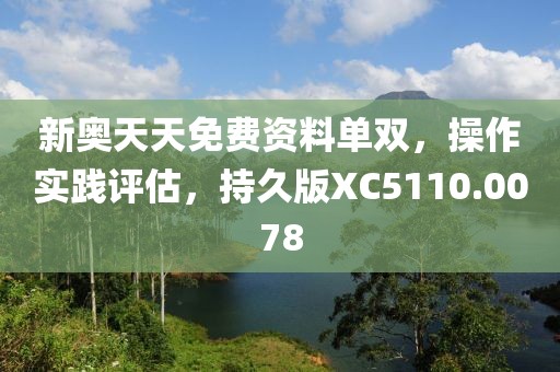 新奥天天免费资料单双，操作实践评估，持久版XC5110.0078