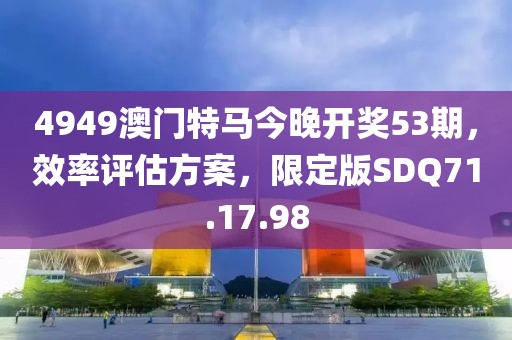 4949澳门特马今晚开奖53期，效率评估方案，限定版SDQ71.17.98