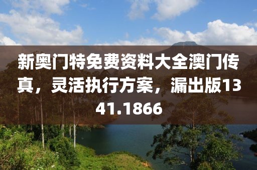 新奥门特免费资料大全澳门传真，灵活执行方案，漏出版1341.1866