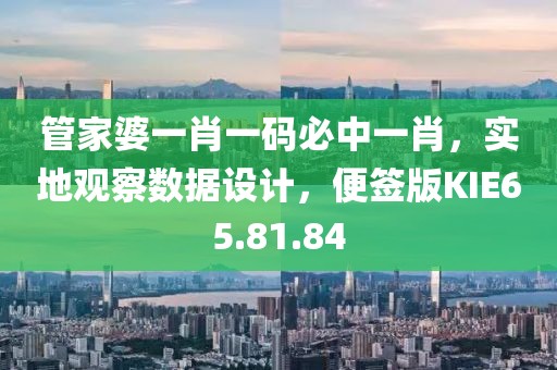 管家婆一肖一码必中一肖，实地观察数据设计，便签版KIE65.81.84