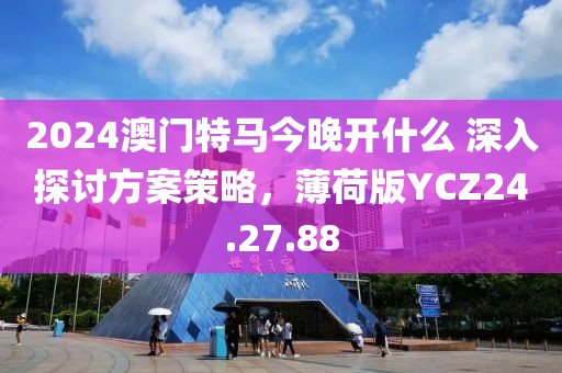2024澳门特马今晚开什么 深入探讨方案策略，薄荷版YCZ24.27.88