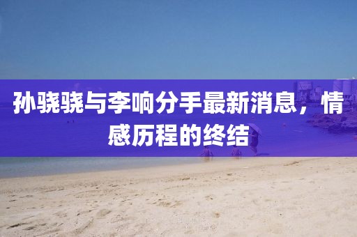 孙骁骁与李响分手最新消息，情感历程的终结