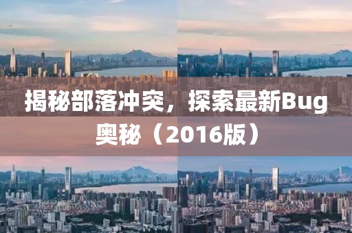 揭秘部落冲突，探索最新Bug奥秘（2016版）