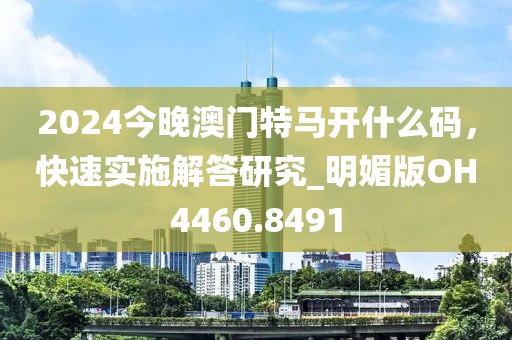 2024今晚澳门特马开什么码，快速实施解答研究_明媚版OH4460.8491