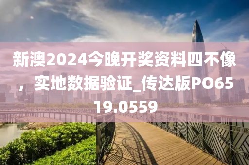 新澳2024今晚开奖资料四不像，实地数据验证_传达版PO6519.0559