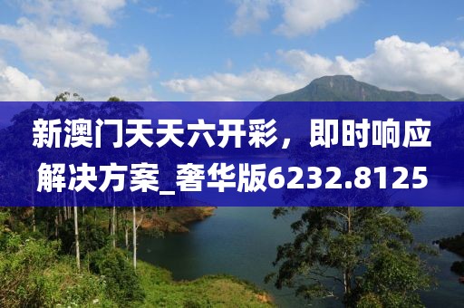 新澳门天天六开彩，即时响应解决方案_奢华版6232.8125