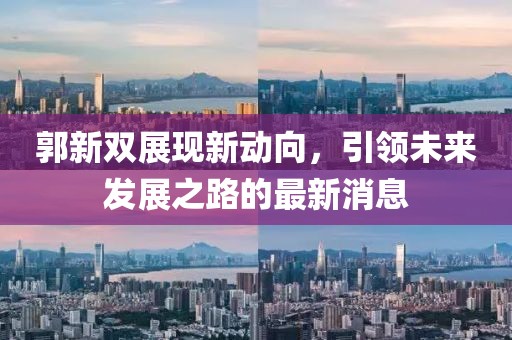 郭新双展现新动向，引领未来发展之路的最新消息