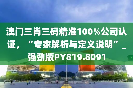 澳门三肖三码精准100%公司认证，“专家解析与定义说明”_强劲版PY819.8091